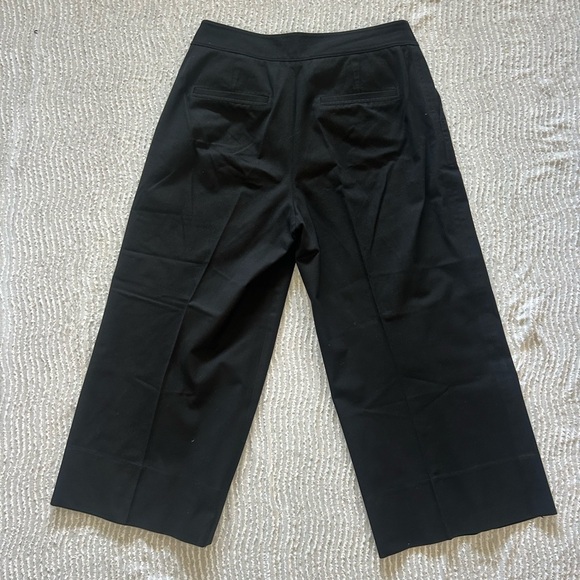 Club Monaco Black Wide Leg Pants Size 12 Casual Business Slacks (tiny hole) - Picture 5 of 11